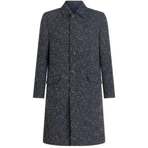 Etro Virgin Wool Coat With Design And Classic Fit - NWT